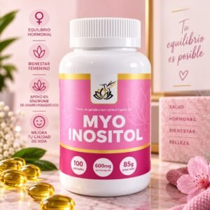 Myo Inositol 600 mg – Perlas de Gelatina con Centro Líquido (100 Unidades)