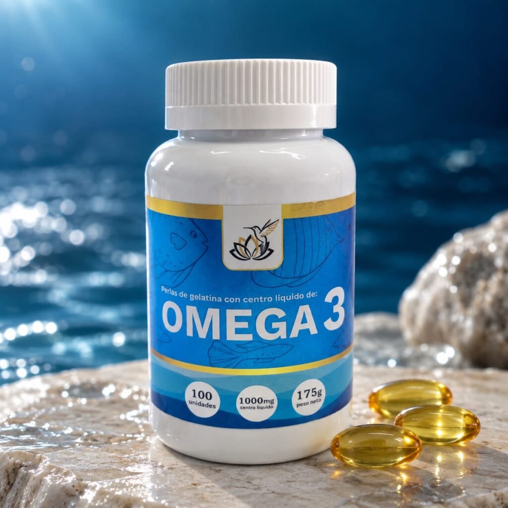 Omega 3 1000 mg – Perlas de Gelatina con Centro Líquido (100 Unidades / 175 g)