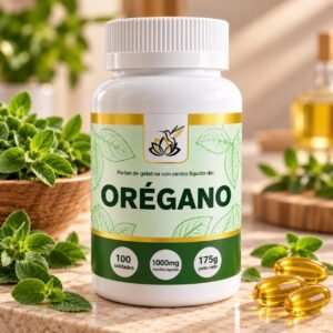 Orégano 1000 mg – Cápsulas blandas con Centro Líquido (100 Unidades / 175 g)