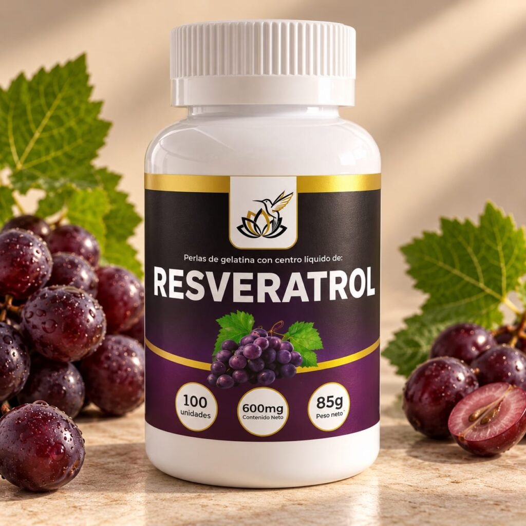 Resveratrol - Cápsulas blandas en frasco por 100 unidades