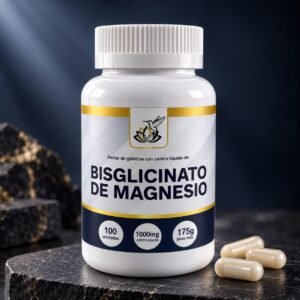 Bisglicinato de Magnesio 1000 mg – Perlas de Gelatina con Centro Líquido (100 Unidades / 175 g) |