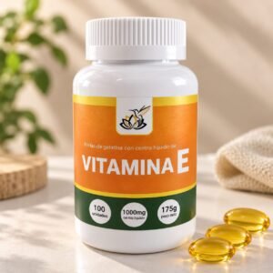 Vitamina E 1000 mg – Perlas de Gelatina con Centro Líquido (100 Unidades / 175 g)